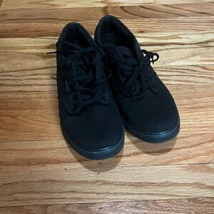 Size 8.5 women’s canvas vans , low tops